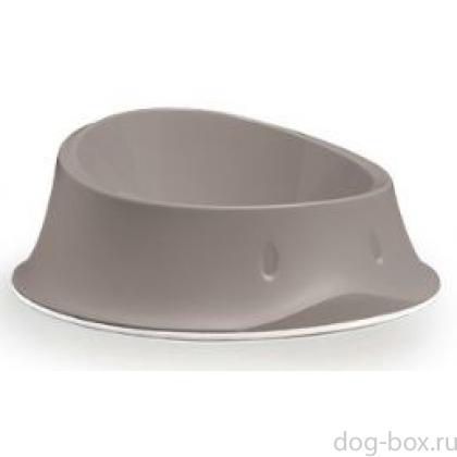 Миска нескользящая Chic, бежевая 650 мл, 22х22х8,6 см-0