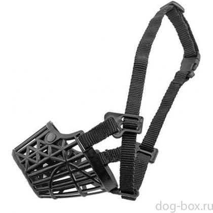 Намордник пластиковый №1 черный 14см (Шпиц)-0