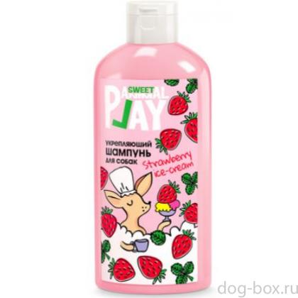 Шампунь КЛУБНИЧНОЕ МОРОЖЕННОЕ Укрепляющий для собак и кошек-0