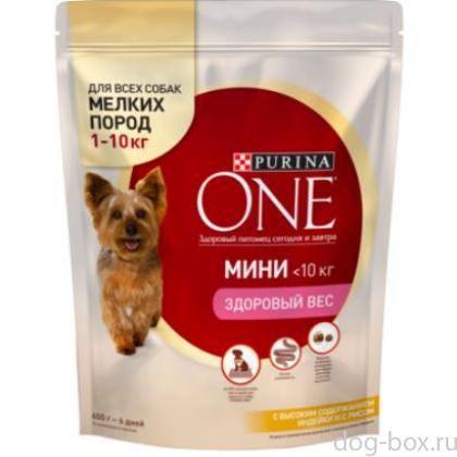 Для взрослых собак малых пород с индейкой и рисом "Здоровый вес"-0