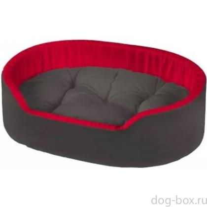 Софа Dandy 110 черная с красным 110*70*23 см-0