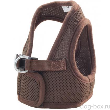 Комплект: поводок и шлейка-жилетка, обхват груди 40 см, коричневый (HL03M)-0