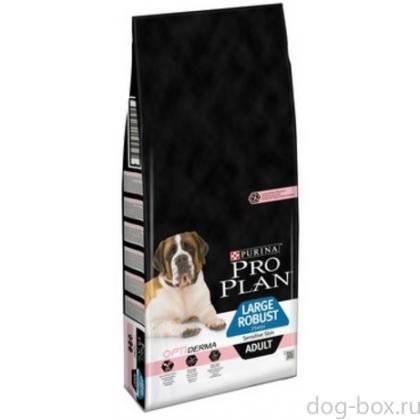 Для взрослых собак крупных пород с мощным телосложением с чувствительной кожей с лососем-0