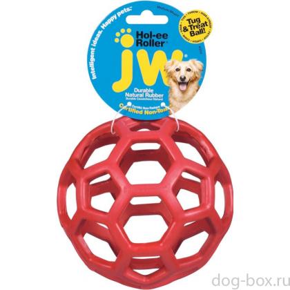 Ажурный резиновый мяч средний, 11,5 см (JW Pet HOL-EE ROLLER MEDIUM)-0