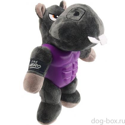 Игрушки для собак Бегемот с пищалкой, 20см (75452)-0