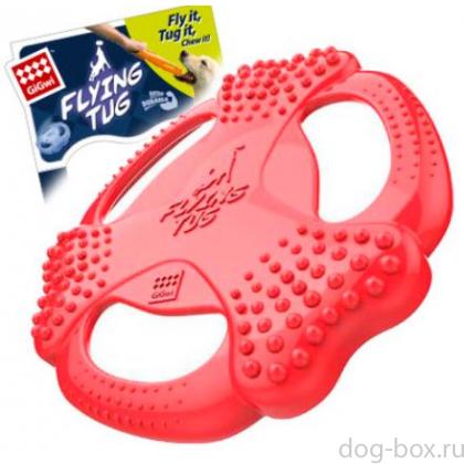 Игрушки для собак Флайнг Таг красный, 25см, резина (75361)-0