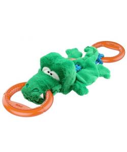 Игрушки для собак Крокодил на веревке с пищалкой, 53см (75461)