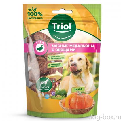 Мясные медальоны из утки с тыквой для собак-0