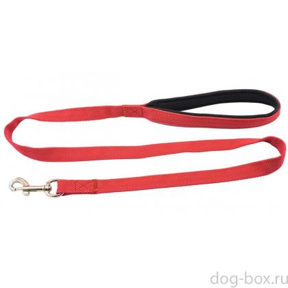 Поводок Сити с мягкой ручкой красный 25мм*120см -0