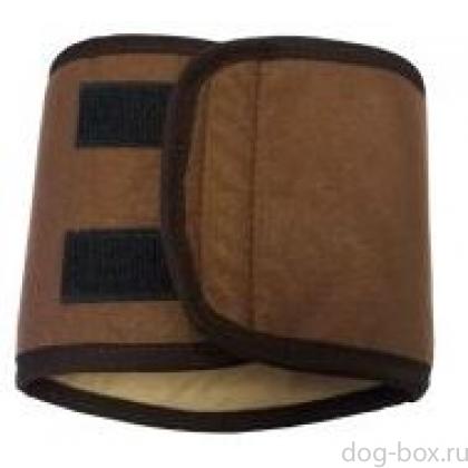 Пояс для кобелей многоразовый впитывающий, коричневый разм.L (39-44см)-0