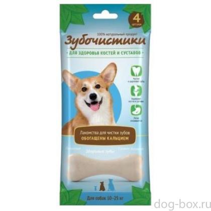 Зубочистики Кальциевые" для собак средних пород, 4шт.-0