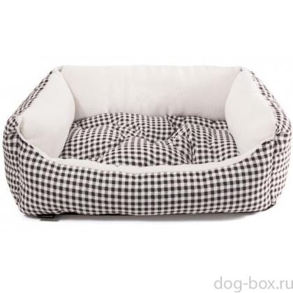 Лежанка для животных "Кантри мини" черная, 42*40*15см, бязь-0