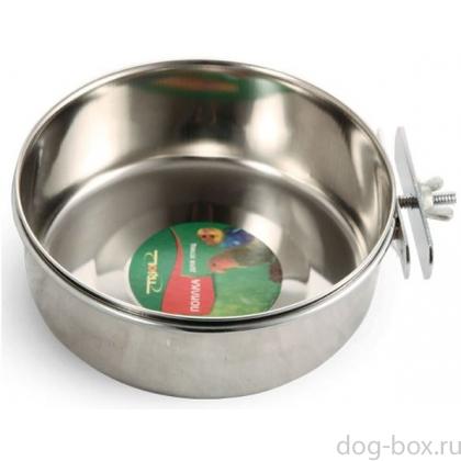 Миска металлическая с держателем на винтах (77630C)-0