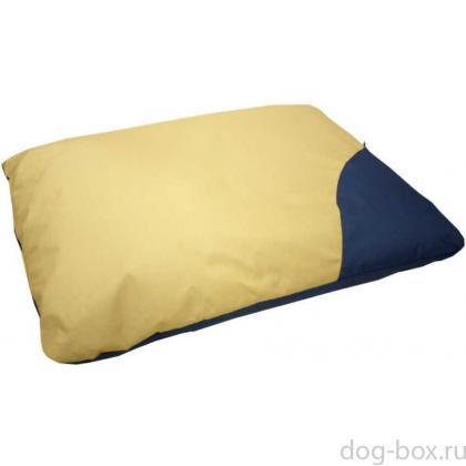 Матрас "Аквастоп" двухцветный со съемным чехлом пухлый, оксфорд, бежевый/синий-0