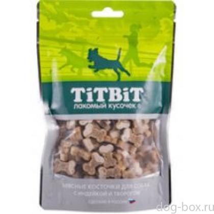 Косточки мясные для собак с индейкой и творогом-0