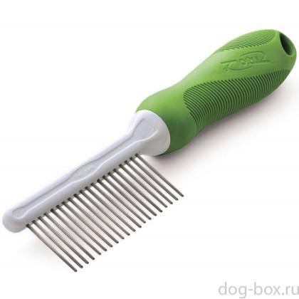 Расческа для животных "Премиум", 4,6*20,4 см-0
