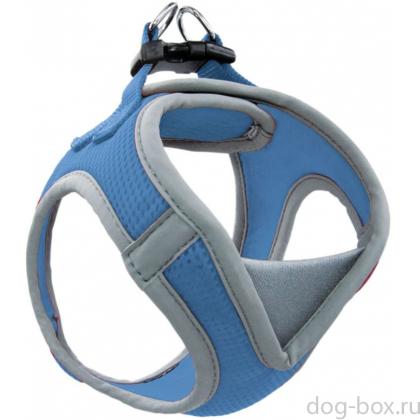 Мягкая шлейка-жилетка, синяя, обхват груди 32-36 см (HL030XS)-0