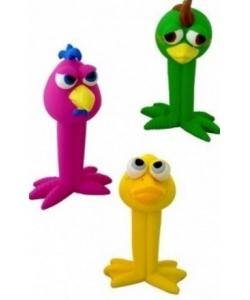 Латексная игрушка для собак "Веселые птички", 17см, цвета в ассортименте
