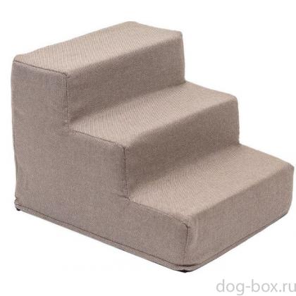 Лесенка прикроватная для животных "ВВЕРХ", 34*40*h30см, бежевая -0