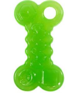 Игрушка для собак Кость малая, резина, 10,2 см, зеленая