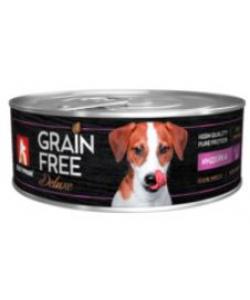 Консервы для собак "GRAIN FREE" со вкусом индейки