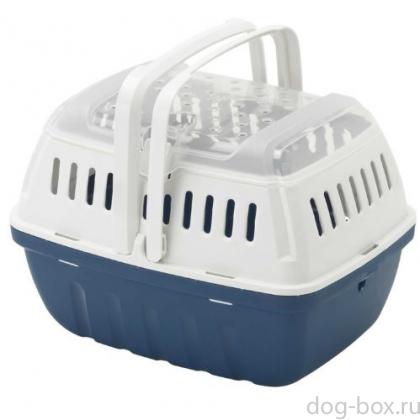 Переноска-корзинка Hipster малая 17x23x16 см, черничный (для питомцев до 2кг)-0