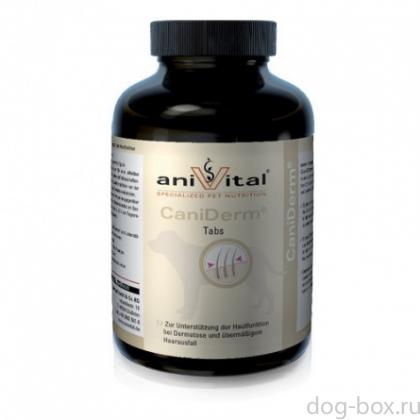 Добавка в корм для собак aniVital CaniDerm Tabs шерсть, кожа-0