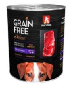 Консервы для собак "GRAIN FREE" со вкусом телятины
