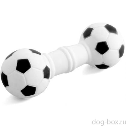 Игрушка для собак "Гантель футбольная" 17 см, винил (73048) -0