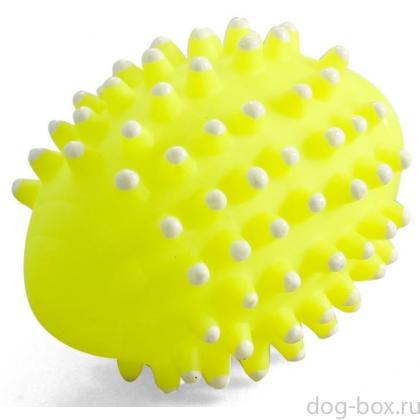 Игрушка для собак "Мяч для регби с шипами", 8,5 см, винил (73051) -0