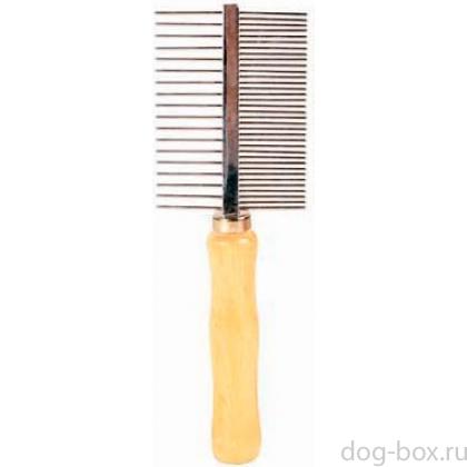 Расческа с деревянной ручкой, 18 см  (2396)-0