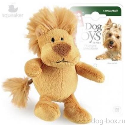 Игрушка для собак Лев с пищалкой, 10 см (75103)-0