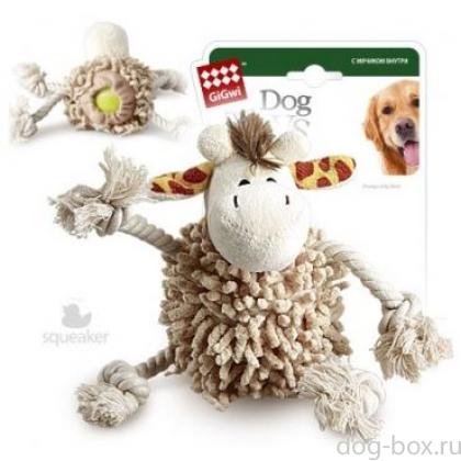 Игрушка для собак Жираф с теннисным мячом, 20 см (75072)-0