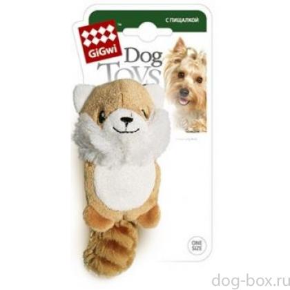 Игрушка для собак Лисичка с 2-мя пищалками, 9 см (75014)-0