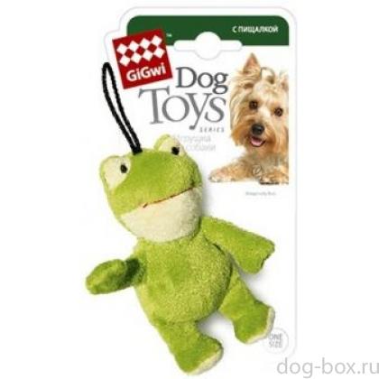 Игрушка для собак Лягушка с пищалкой, 10 см  (75022)-0