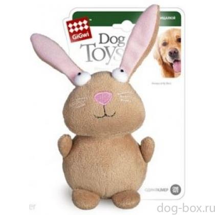 Игрушка для собак Кролик с пищалкой, 16 см (75053)-0