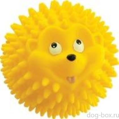Игрушка для собак "Мяч-Ёжик", винил, 8,3 см-0