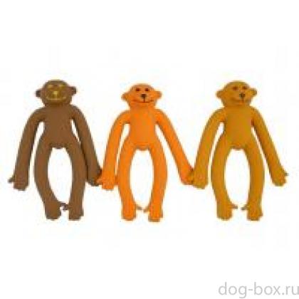 Игрушка для собак "Чудная обезъянка", латекс, 27см, (Monkey) -0