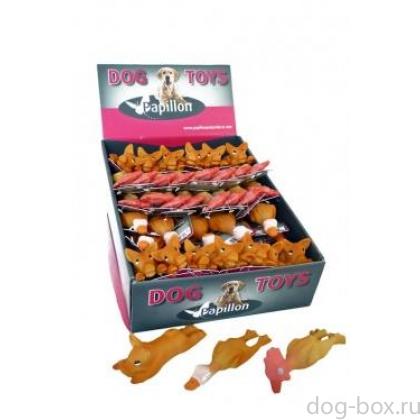 Игрушк для собак "Удачная охота", латекс, 14см (Mini chicken duck pig) -0