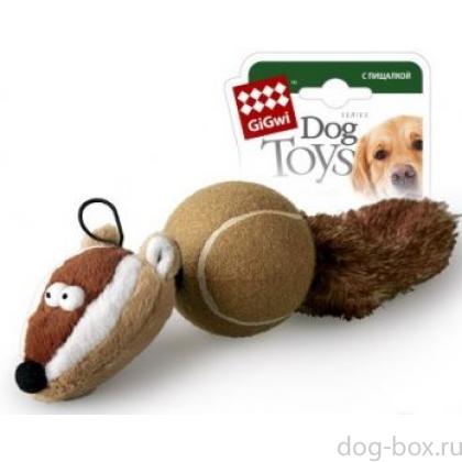 Игрушка для собак Барсук с 2-мя пищалками, 32 см (75075)-0