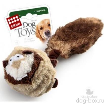 Барсук с 2-мя пищалками. Внутри теннисный мяч с пищалкой  26 см (75106)-0