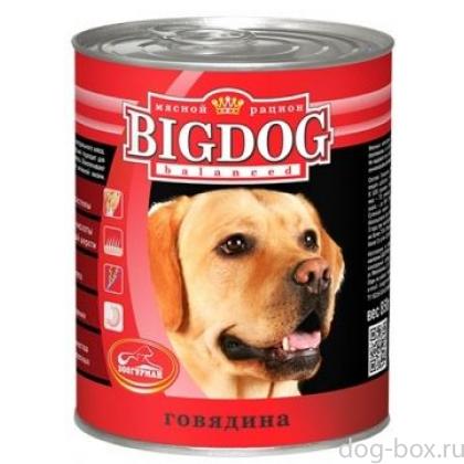 Консервы для собак "BIG DOG"  Говядина-0