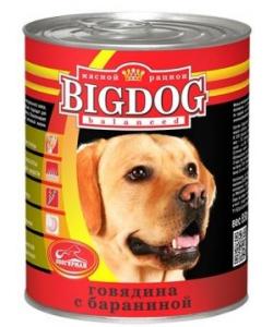 Консервы для собак "BIG DOG"  Говядина с бараниной