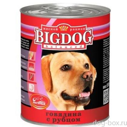 Консервы для собак "BIG DOG"  Говядина с рубцом-0
