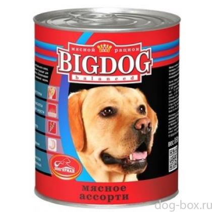 Консервы для собак "BIG DOG"  Мясное ассорти-0