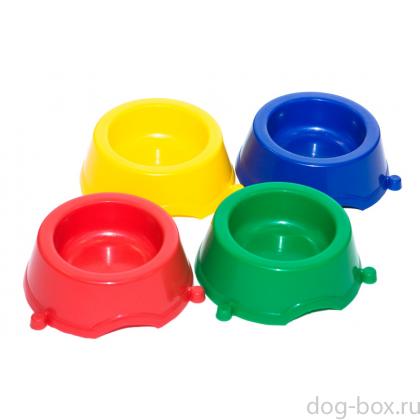 Миска для щенка пластиковая, 16см, 250мл-0