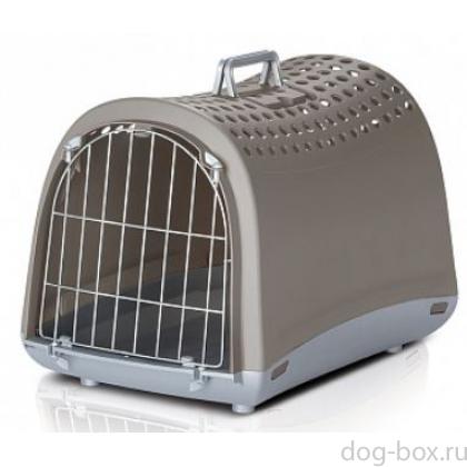Переноска для животных "Linus" 50*32*34,5 см бежево-серая-0