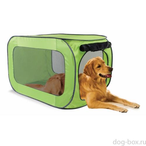 portable dog kennel with cover