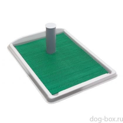 Туалет для собак мелких пород со съемным столбиком 55*40 см -0