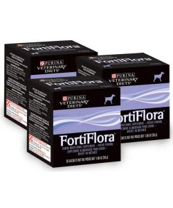 Кормовая добавка для повышения иммунитета у собак в гранулах, 30 пакетиков по 1 гр (FORTIFLORA)